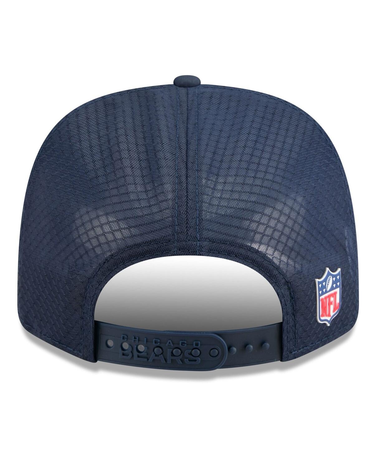 New Era Men's Navy Chicago Bears 2025 Sideline 9seventy Trucker Adjustable Hat In Blue