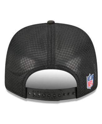 Men's Black Cincinnati Bengals 2025 Sideline 9SEVENTY Trucker Adjustable Hat