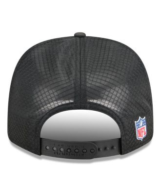 Men's Black Las Vegas Raiders 2025 Sideline 9SEVENTY Trucker Adjustable Hat