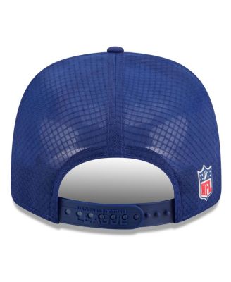 Men's Navy Shield Merchandise 2025 Sideline 9SEVENTY Trucker Adjustable Hat