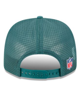 Men's Green Philadelphia Eagles 2025 Sideline 9SEVENTY Trucker Adjustable Hat
