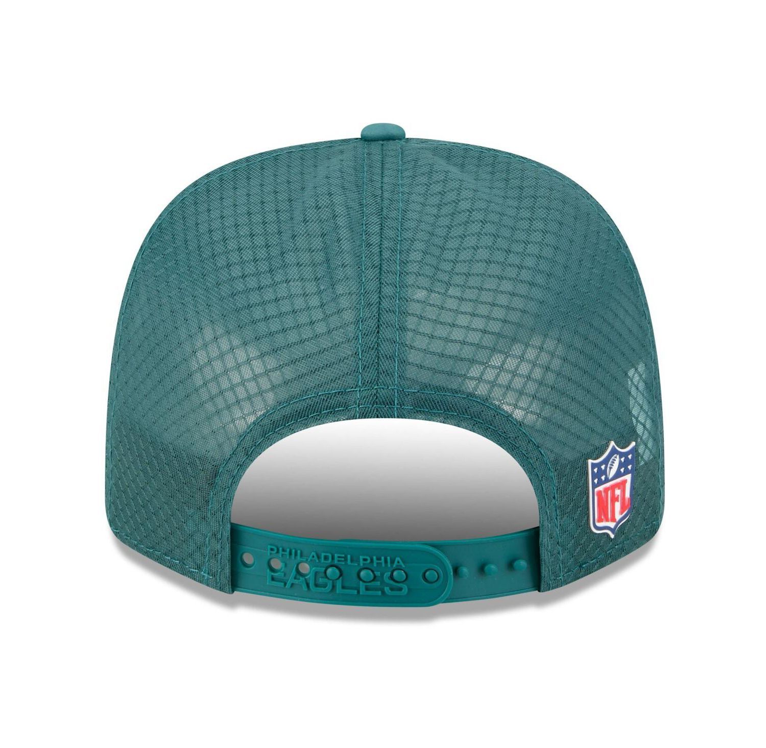 Men's Green Philadelphia Eagles 2025 Sideline 9SEVENTY Trucker Adjustable Hat