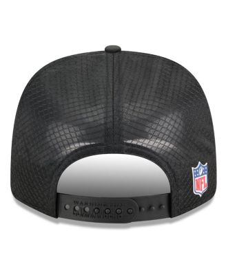 Men's Black Washington Commanders 2025 Sideline 9SEVENTY Trucker Adjustable Hat