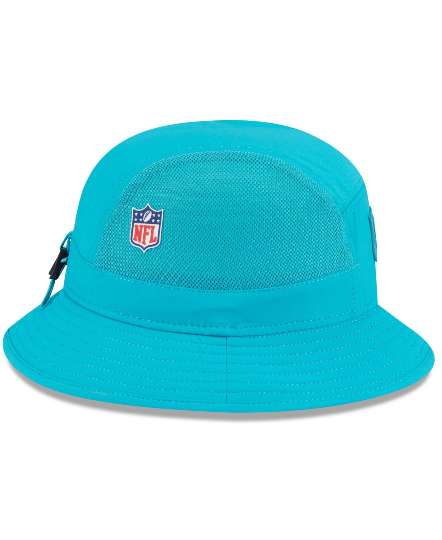 Мужская панама New Era Aqua Miami Dolphins 2025 Sideline Bucket Hat — фото 3