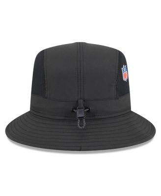 Men's Black Pittsburgh Steelers 2025 Sideline Bucket Hat