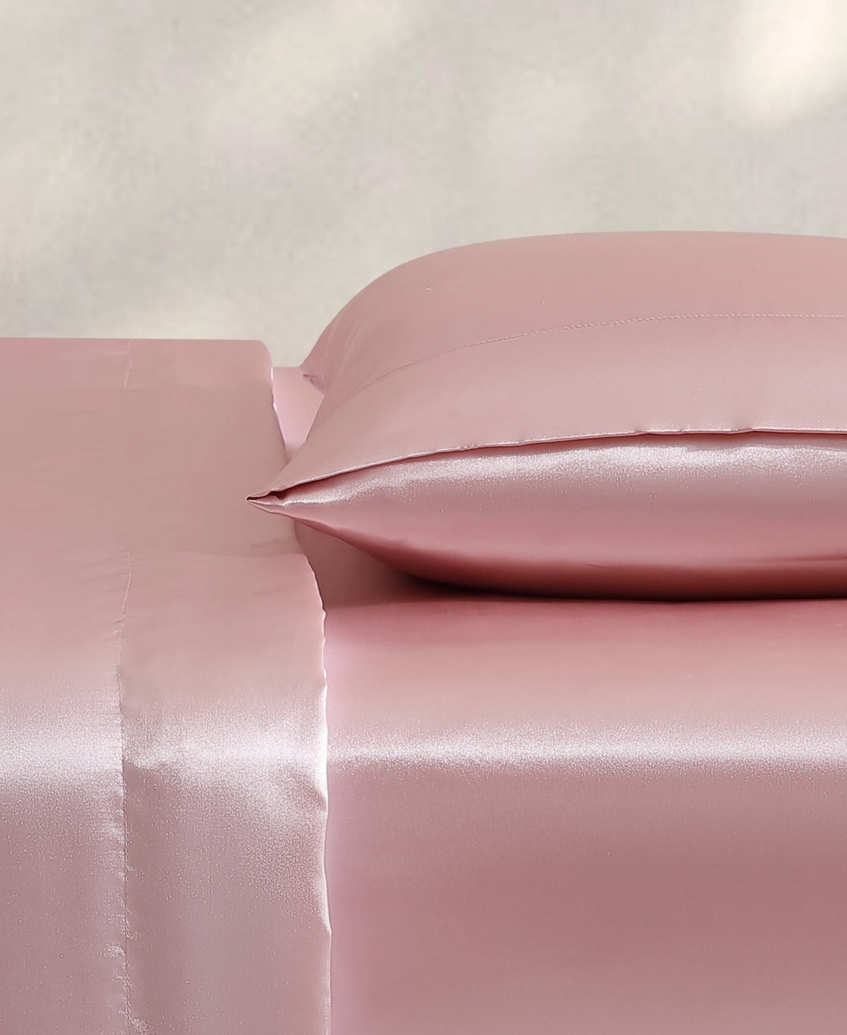 Jessica Simpson Silky Satin 3-pc. Sheet Set, Twin Xl In Pink