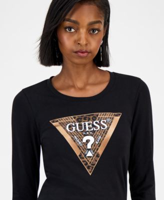 Women's Triangle Logo Long-Sleeve T-Shirt