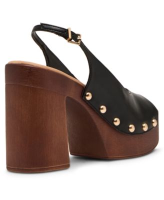 Women's Xanadu Wooden Platform Slingback Pumps