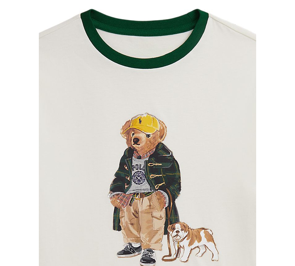 Polo Ralph Lauren Bear-print T-shirt In Purple