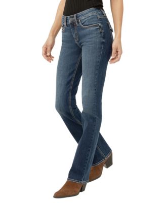 Women's Suki Mid Rise Curvy Fit Slim Bootcut Jeans
