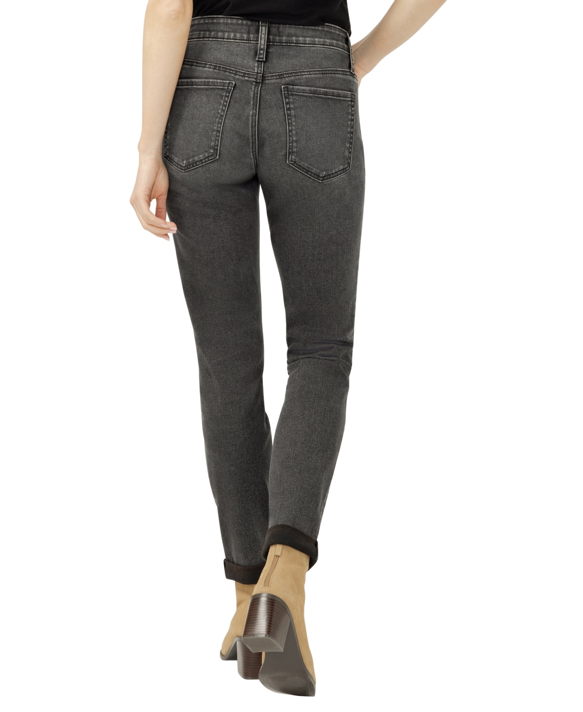 Silver Jeans Co. Mid Rise Slim Boyfriend Jeans In Gray