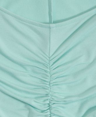 Women's Shirred-Front Long-Sleeve Top