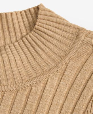 Women's Detail Ribbed Mock Neck Sweater