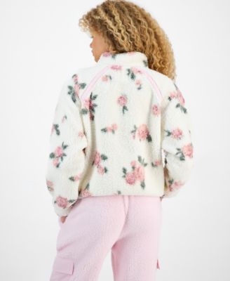 Juniors' Quarter-Zip Sherpa Jacket