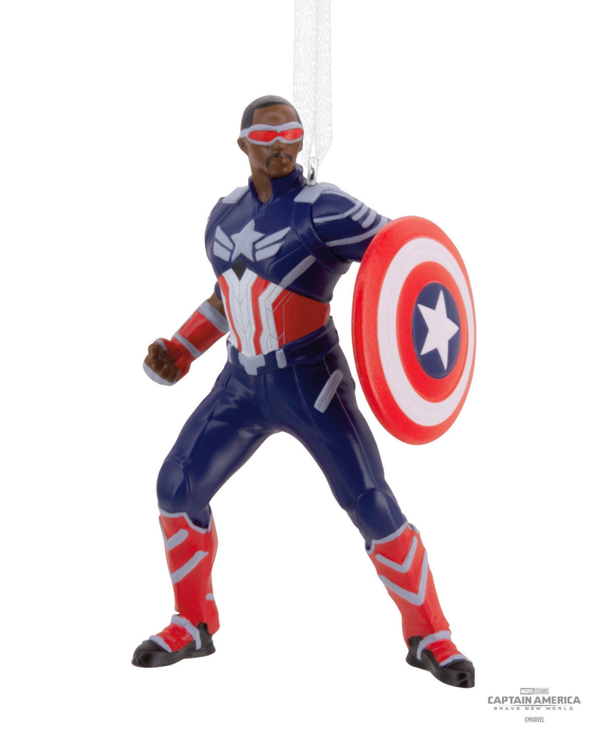 Hallmark Marvel Studios Captain America: Brave New World Sam Wilson Christmas Tree Ornament In Multi