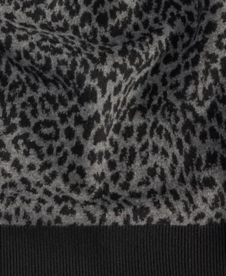 Plus Size Animal Jacquard Cardigan, Macy's Exclusive 