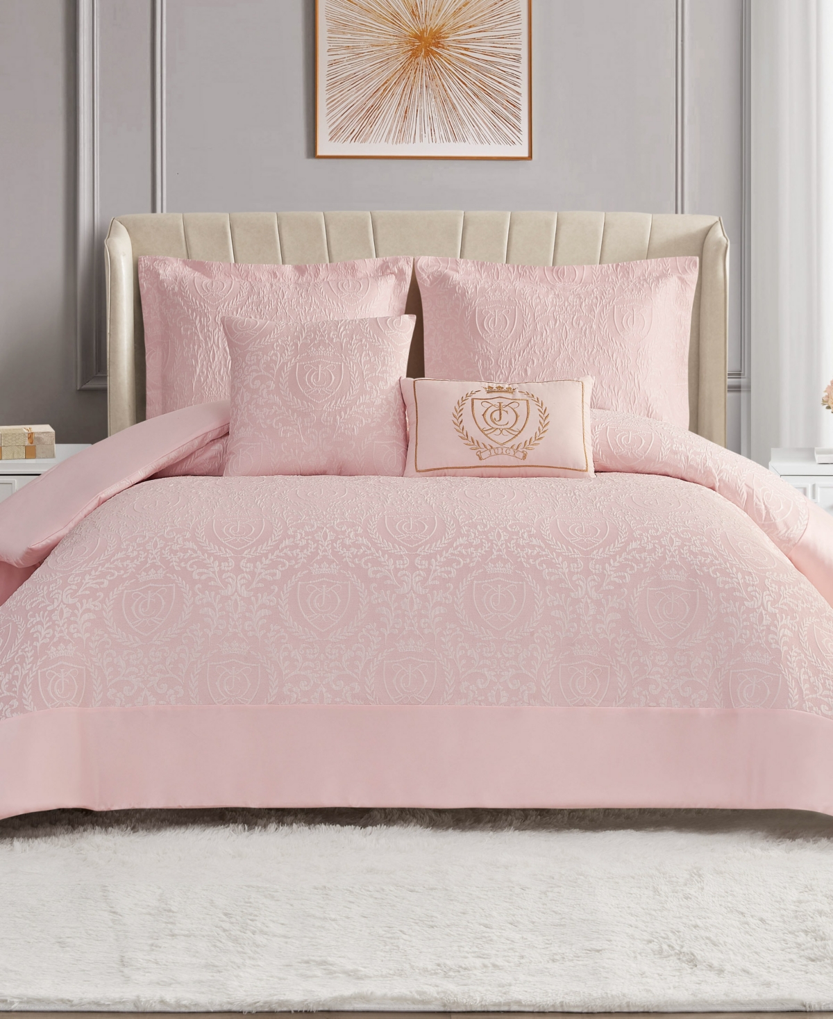 Juicy Couture Dovona 4-pc. Comforter Set, Twin/twin Xl In Pink