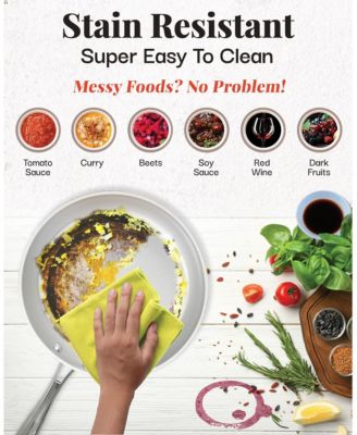 Natural Collection  Ceramic Nonstick  10 in.Frying Pan