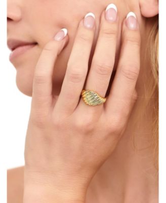 Rope Ring in Gold Plated Sterling Silver
