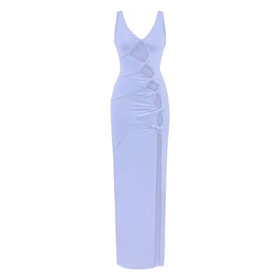 Women's Sara Dress - Elegant Cut-Out Maxi | Event Wear