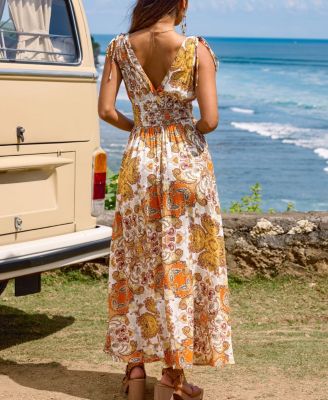 Women's Turn the Page Paisley Maxi Beach Dress