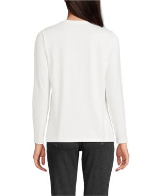 Women's Supima Cotton Long Sleeve V-Neck T-Shirt