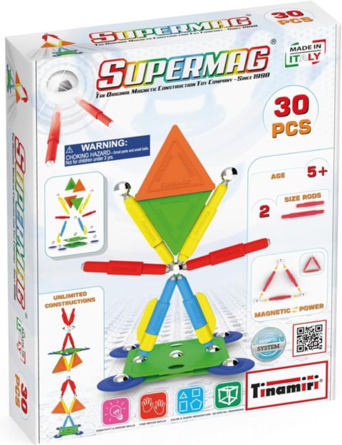 Детский конструктор Tinamiri SuperMag Multicolor 30, цвет: Open Miscellaneous