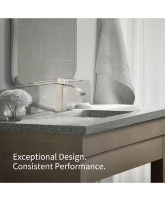 Waterfall Single Hole Single-Handle Low-Arc Bathroom Sink Faucet With Pop-up Drain Assembly In Brushed Nickel