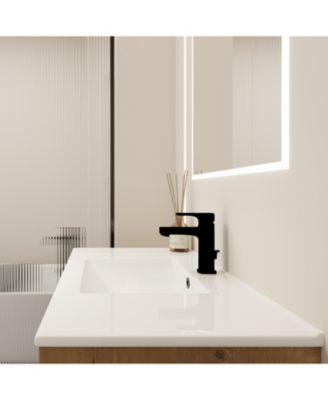 36 Inch Bathroom Vanity with Optional Floating or Freestanding Design and Sink