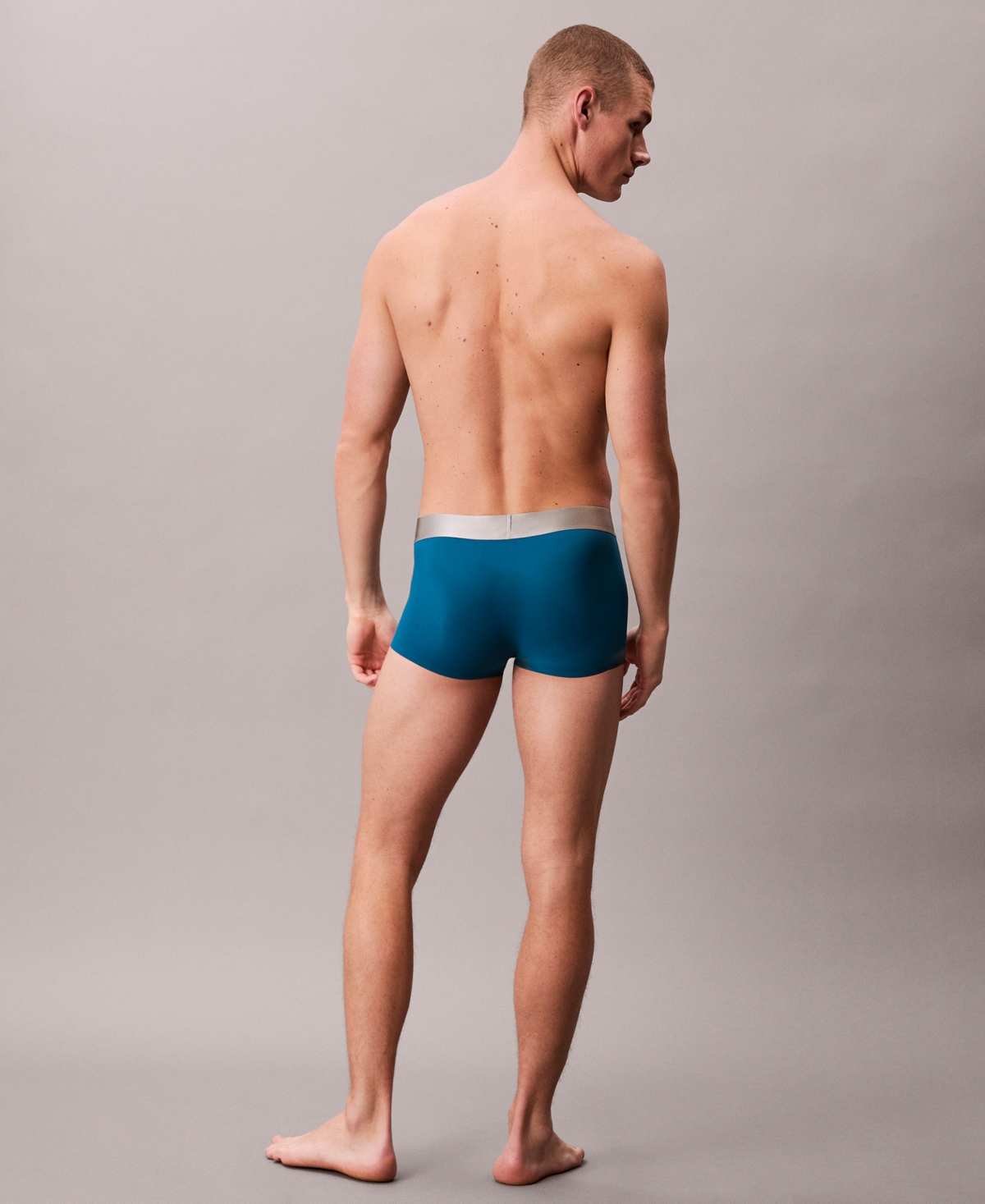 Calvin Klein Men's Logo Trunks In Blue