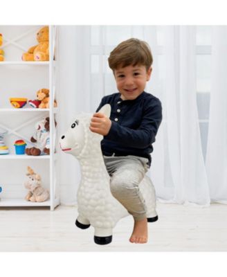 Inflatable Bouncy Ride-On Hopper W/ Pump - Llama