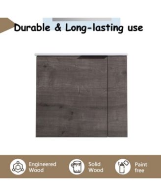 22 Inch Floating Vanity with Sink and Soft-Close Door for Compact Bathrooms