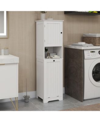 Tilt-Out Laundry Cabinet with One Compartment and Single Door