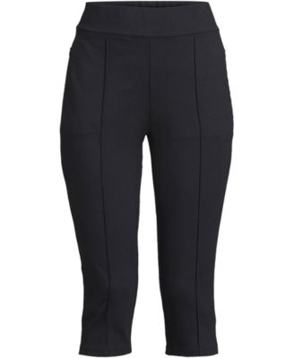 Women's Plus Size Starfish High Rise Pintuck Capri Pants