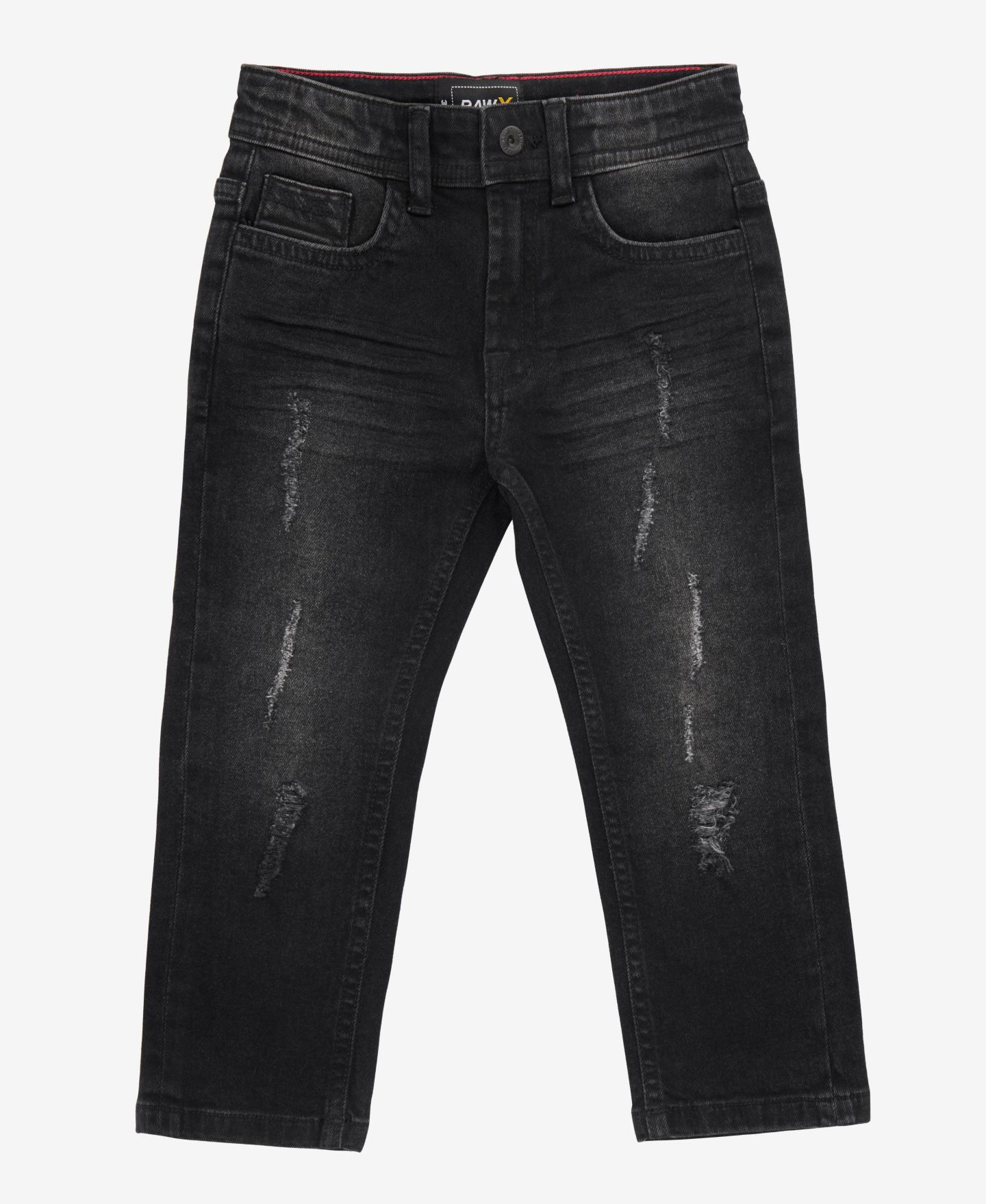 Джинсы Raw X Distressed Jeans 2T-4T для мальчиков-малышей, цвет: Чёрный — фото 1