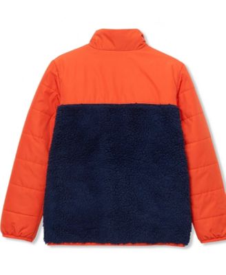 Kids Water Resistant Mixed Media Insulated Jacket