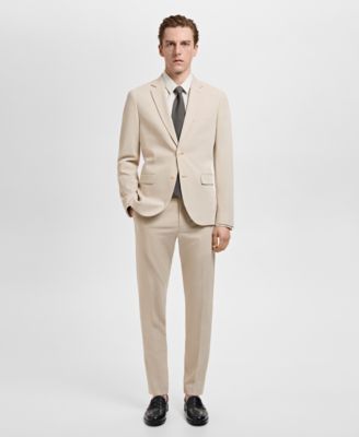 Men's Stretch Fabric Super Slim-Fit Suit Pants