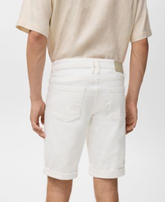 Men's Slim-Fit Denim Bermuda Shorts