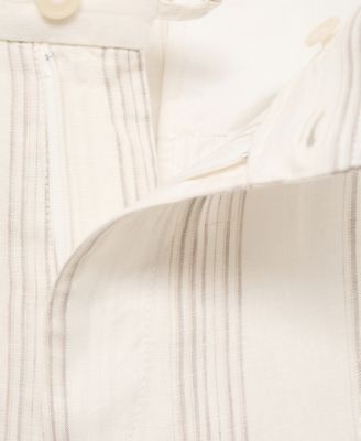 Men's Linen Elastic Waistband Pants