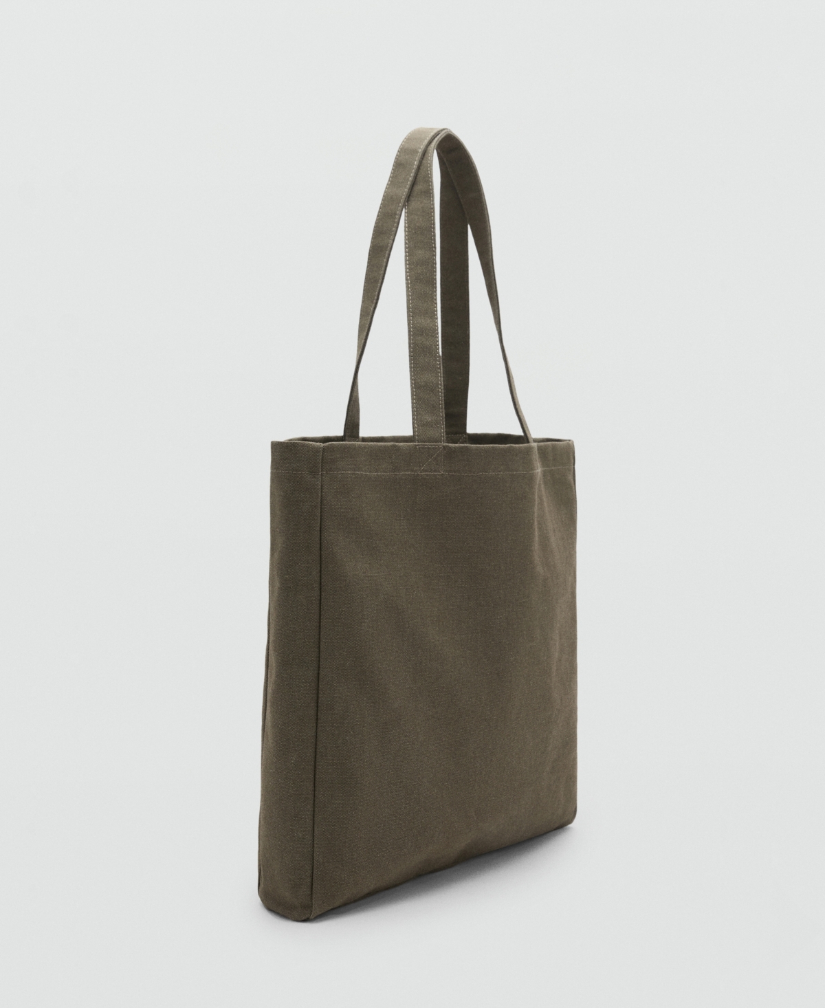 Mango Men's Cotton Tote Bag In Brown