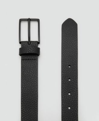 Men's Pebbled Leather Belt