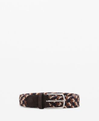 MANGO - Men's Braided Elastic Coloured Belt
