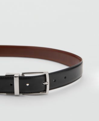 Men's Reversible Suit Leather Belt