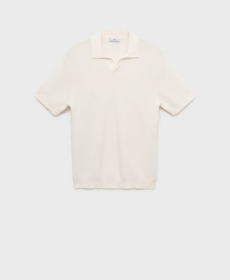 Men's Ribbed Cotton Knitted Polo Shirt