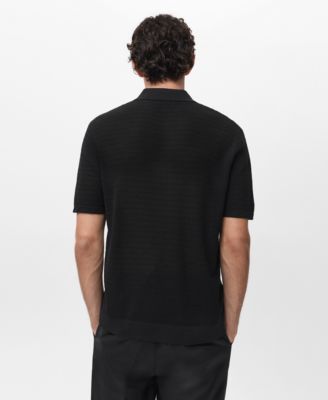 Men's Fine-Knit Cotton Polo Shirt