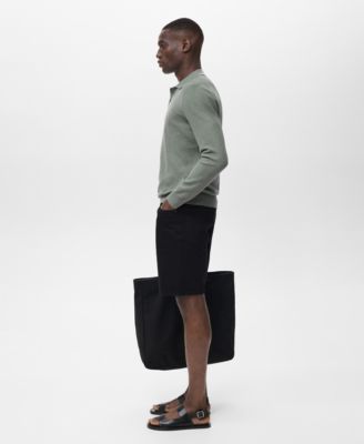 Men's Micro-Structured Cotton Polo Shirt