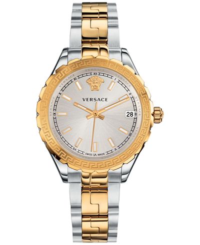 Versace Women's Swiss Two-Tone Ion-Plated Stainless Steel Bracelet Watch 35mm V12030015