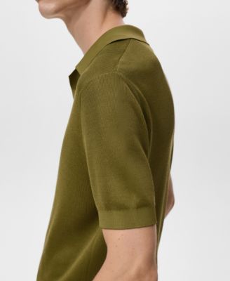 Men's Fine-Knit Cotton Polo Shirt