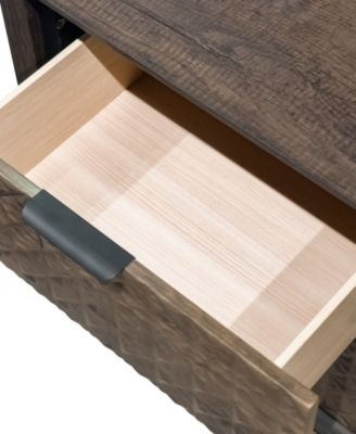 Orelo 24.5" Wood 2-Drawer Nightstand