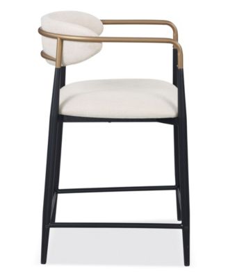 2-Pc. Darcy Metal Upholstered Counter Height Chair Set